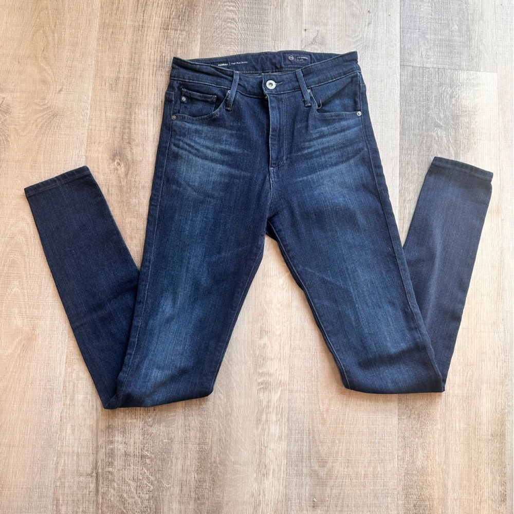 Ag Adriano Goldschmied Farrah Skinny Jeans with Rich Indigo Wash